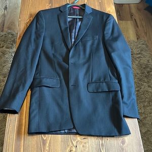 Has been worn, no damage at all. Overall great condition. Long fit